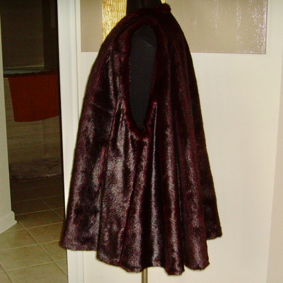 Faux Fur Mink Swing Coat/Vest - Picture 5 of 16